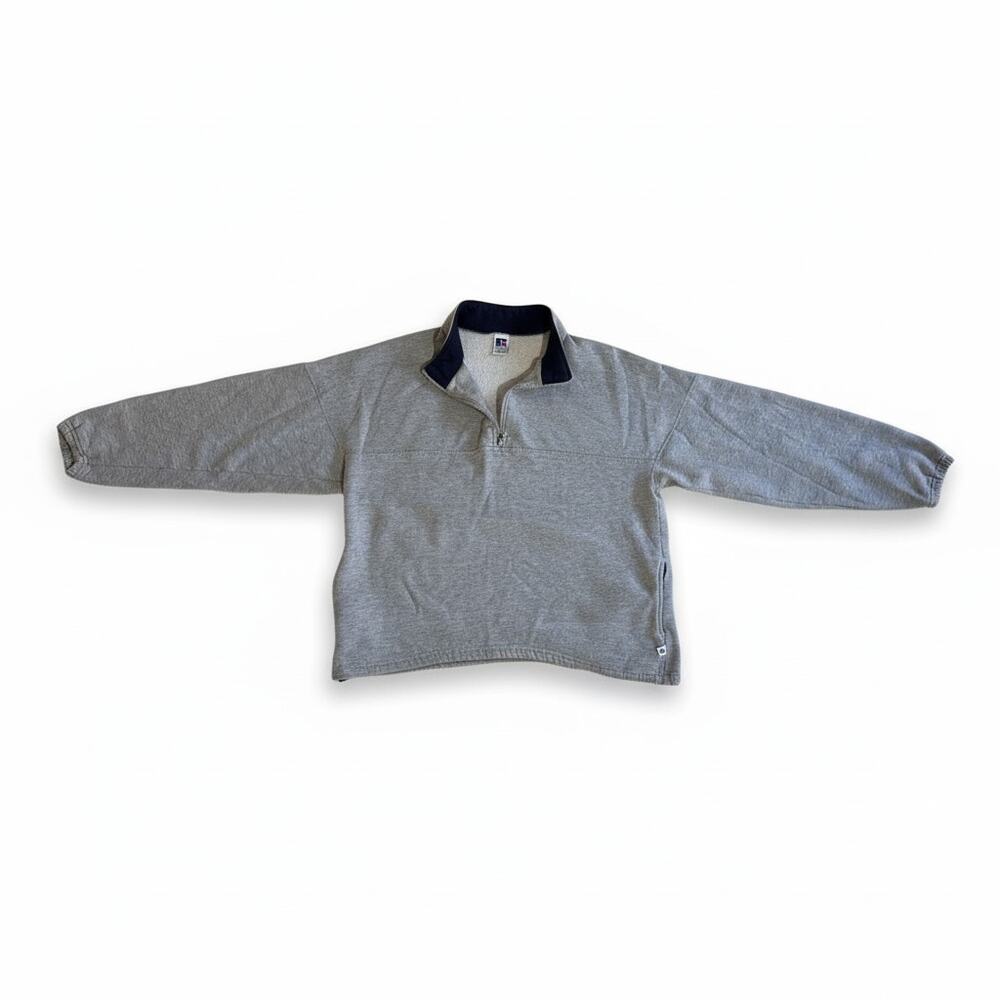 Vintage 90's Russell Athletic Quarter-Zip Pullover Sweatshirt - Men's XXL